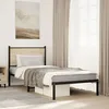 Image de vidaXL Cadre de lit en métal sans matelas chêne sonoma 90x190 cm 4007708