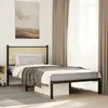 Image de Cadre De Lit En Métal Sans Matelas Chêne Sonoma 100x200 Cm Vidaxl