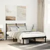 Image de Cadre De Lit En Métal Sans Matelas Chêne Sonoma 120x200 Cm Vidaxl