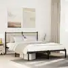 Image de Cadre De Lit En Métal Sans Matelas Chêne Sonoma 140x190 Cm Vidaxl