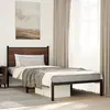 Image de Cadre De Lit En Métal Sans Matelas Chêne Marron 100x190 Cm Vidaxl