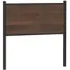 Image de Vidaxl tête de lit de remplacement chêne marron 75 cm bois d'ingénierie et acier