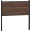 Image de Tête De Lit De Remplacement Chêne Marron 90 Cm Bois D'ingénierie Et Acier Vidaxl