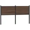 Image de Vidaxl tête de lit de remplacement chêne marron 135 cm bois d'ingénierie et acier