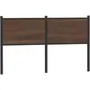 Image de Tête De Lit De Remplacement Chêne Marron 140 Cm Bois D'ingénierie Et Acier Vidaxl