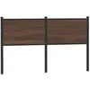 Image de vidaXL Tête de lit de remplacement chêne marron 140 cm bois dingénierie et acier 4007798