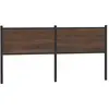 Image de Tête De Lit De Remplacement Chêne Marron 180 Cm Bois D'ingénierie Et Acier Vidaxl