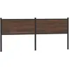 Image de Tête De Lit De Remplacement Chêne Marron 190 Cm Bois D'ingénierie Et Acier Vidaxl