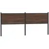 Image de Tête De Lit De Remplacement Chêne Marron 200 Cm Bois D'ingénierie Et Acier Vidaxl