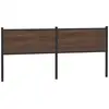 Image de Vidaxl tête de lit de remplacement chêne marron 200 cm bois d'ingénierie et acier