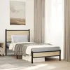 Image de Cadre De Lit En Métal Sans Matelas Chêne Sonoma 90x190 Cm Vidaxl