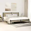 Image de Cadre De Lit En Métal Sans Matelas Chêne Sonoma 160x200 Cm Vidaxl