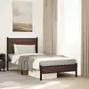 Image de Cadre De Lit En Métal Sans Matelas Chêne Marron 80x200 Cm Vidaxl