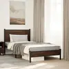 Image de Cadre De Lit En Métal Sans Matelas Chêne Marron 100x190 Cm Vidaxl