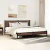 Image de Cadre De Lit En Métal Sans Matelas Chêne Marron 160x200 Cm Vidaxl