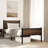 Image de Cadre De Lit En Métal Sans Matelas Chêne Marron 90x190 Cm Vidaxl