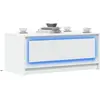 Image de Table Basse Avec Lumières Led Blanc Bois D'ingénierie Vidaxl