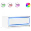Image de Vidaxl table basse avec lumières led blanc bois d'ingénierie