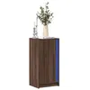 Image de vidaXL Buffet avec LED chêne marron 42 5x34x85 cm bois dingénierie meuble de rangement meuble de rangement cuisine 852144