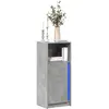 Image de Buffet Avec Led Gris Béton 42,5x34x100 Cm Bois D'ingénierie Vidaxl