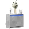 Image de Buffet Avec Led Gris Béton 72x34x61 Cm Bois D'ingénierie Vidaxl