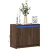 Image de Buffet Avec Led Chêne Marron 72x34x61 Cm Bois D'ingénierie Vidaxl