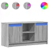 Image de Vidaxl meuble tv avec led sonoma gris 100x34x50 cm bois d'ingénierie