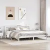 Image de Cadre De Lit Sans Matelas Blanc 200x200 Cm Bois Massif De Pin Vidaxl