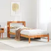 Image de Cadre De Lit Avec Tête De Lit Sans Matelas Cire Marron 75x190cm Vidaxl