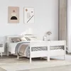 Image de vidaXL Cadre de lit sans matelas blanc 120x190 cm bois de pin massif 3306205