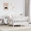 Image de Cadre De Lit Sans Matelas Blanc 120x190 Cm Bois De Pin Massif Vidaxl