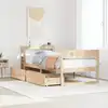Image de Cadre De Lit Sans Matelas 90x200 Cm Bois De Pin Massif Vidaxl