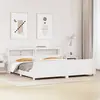 Image de Cadre De Lit Sans Matelas Blanc 180x200 Cm Bois Massif De Pin Vidaxl