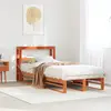 Image de Cadre De Lit Sans Matelas Cire Marron 100x200cm Bois Pin Massif Vidaxl