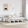 Image de Cadre De Lit Sans Matelas Blanc 200x200 Cm Bois Massif De Pin Vidaxl