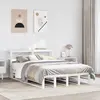 Image de Cadre De Lit Sans Matelas Blanc 120x190 Cm Bois De Pin Massif Vidaxl
