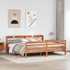 Image de Cadre De Lit Sans Matelas Cire Marron 200x200cm Bois Pin Massif Vidaxl