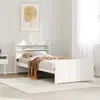 Image de Cadre De Lit Avec Tête De Lit Sans Matelas Blanc 90x190 Cm Vidaxl