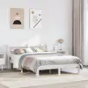 Image de Cadre De Lit Avec Tête De Lit Sans Matelas Blanc 120x190 Cm Vidaxl
