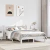 Image de Cadre De Lit Avec Tête De Lit Sans Matelas Blanc 140x200 Cm Vidaxl