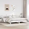 Image de Cadre De Lit Sans Matelas Blanc 180x200 Cm Bois Massif De Pin Vidaxl