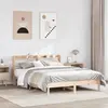 Image de Cadre De Lit Sans Matelas 135x190 Cm Bois De Pin Massif Vidaxl