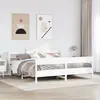 Image de Cadre De Lit Sans Matelas Blanc 180x200 Cm Bois Massif De Pin Vidaxl
