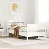 Image de Cadre De Lit Sans Matelas Blanc 90x200 Cm Bois De Pin Massif Vidaxl