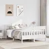 Image de Cadre De Lit Sans Matelas Blanc 120x190 Cm Bois De Pin Massif Vidaxl
