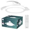 Image de Ventilateur de plafond - Philips - Bliss - Pales rétractables - Diamètre 106 cm - Blanc - LED intégrée + télécommande
