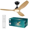 Image de Ventilateur De Plafond Olas En Métal Noir 132 Cm Philips