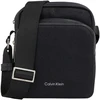 Image de Calvin Klein Jeans - Sacoche Carrée Calvin Klein Noire Avec Un Touché Texturé Et Un Imprimé All-over Ton Sur Ton - Noire TU