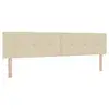 Image de Vidaxl tête de lit led avec bandes led crème 200 cm tissu