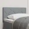 Image de Tête De Lit Led Gris Clair 80 Cm Tissu Vidaxl